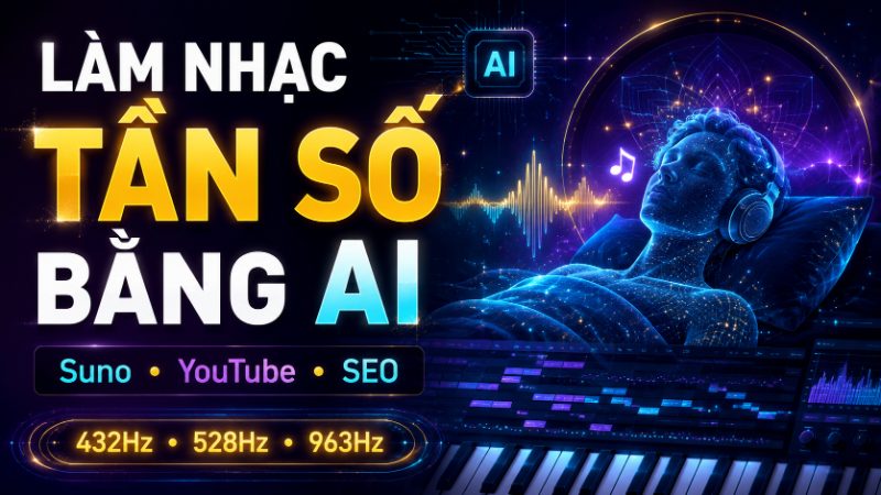 Làm Nhạc Tần Số Bằng AI: 432Hz, 528Hz, 963Hz Cho YouTube