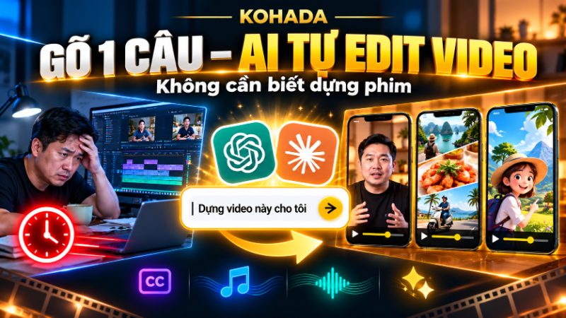 Edit Mọi Loại Video Tự Động Bằng AI Chỉ Với 1 Câu Lệnh
