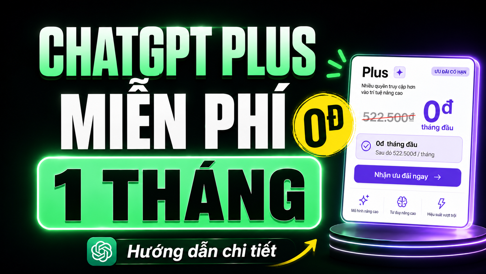 Hướng Dẫn Chi Tiết Nhận 1 Tháng ChatGPT Plus Miễn phí