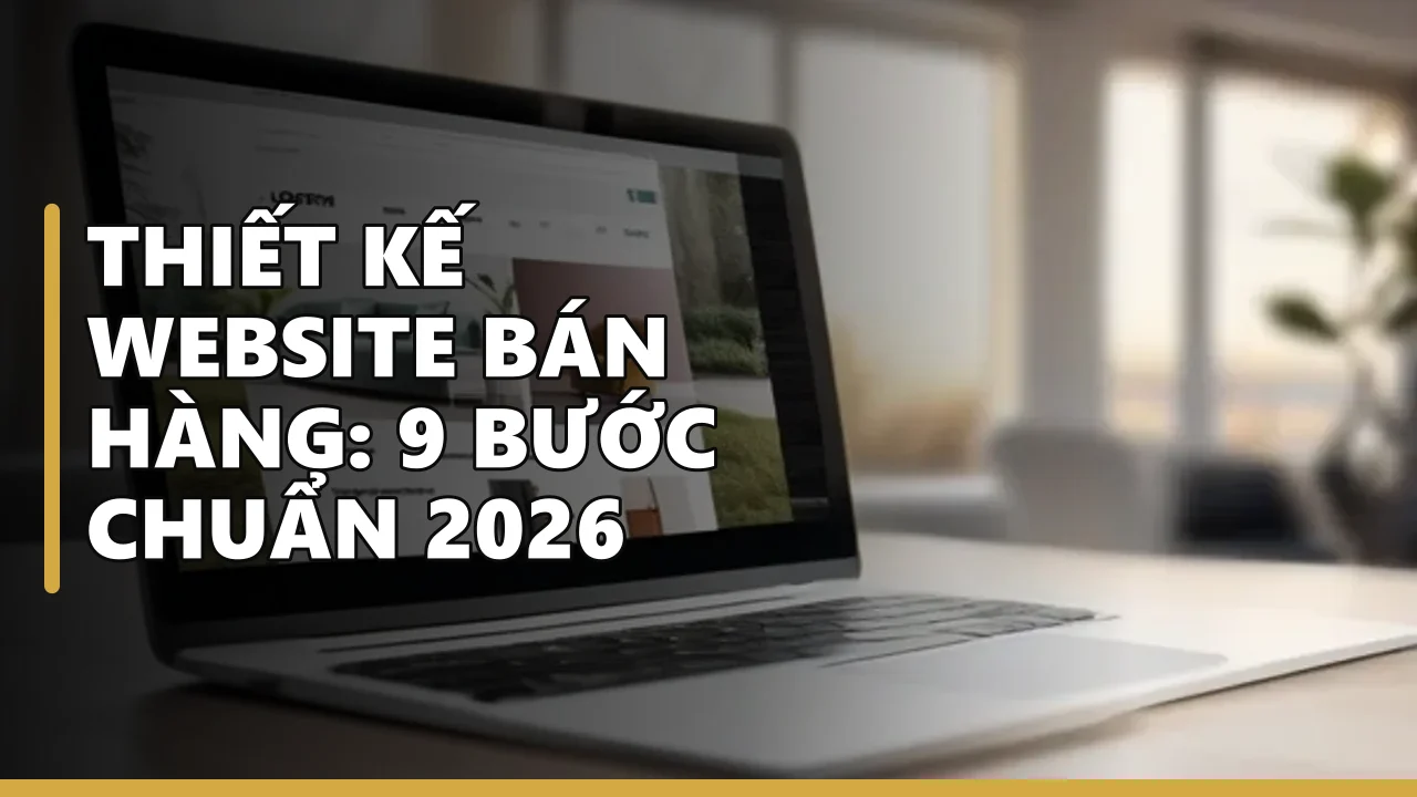 Thiết Kế Website Bán Hàng: 9 Bước Chuẩn 2026