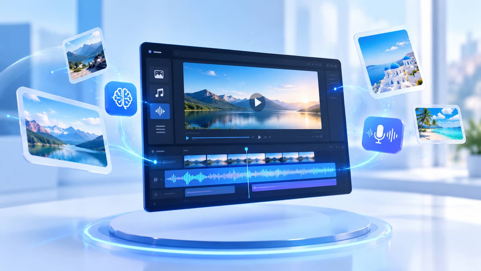 Giọng đọc AI và hình minh họa được tạo tự động chỉ trong vài phút.